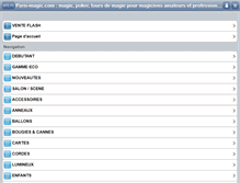 Tablet Screenshot of paris-magic.com